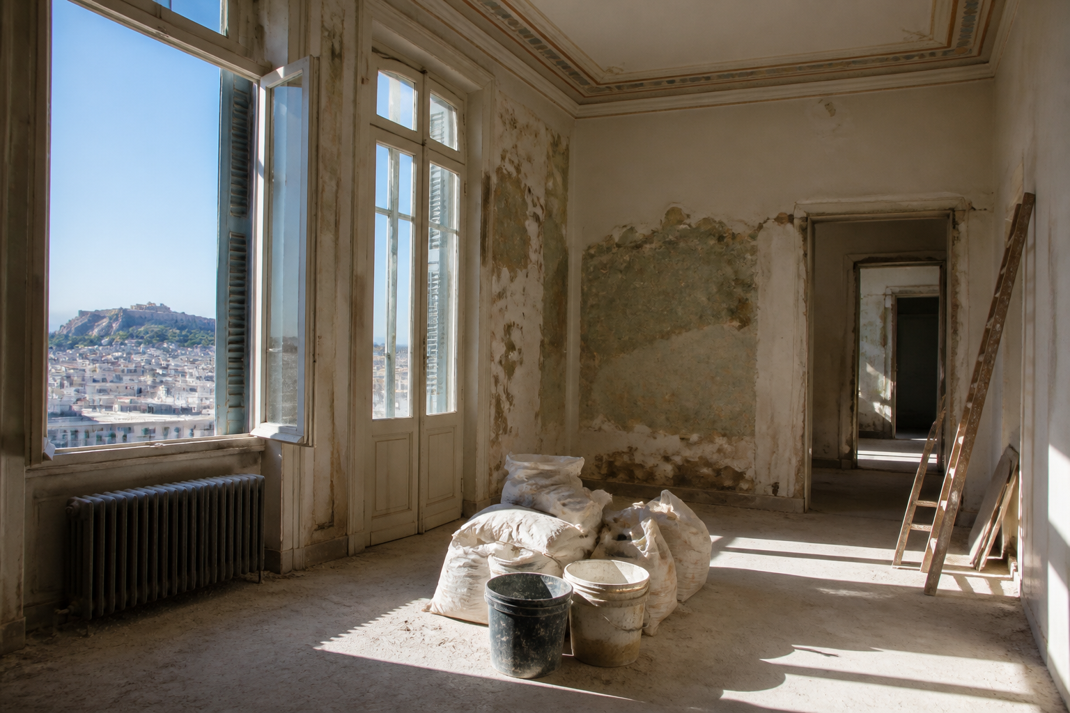 Symbolbild: Altbau im Renovierungszustand